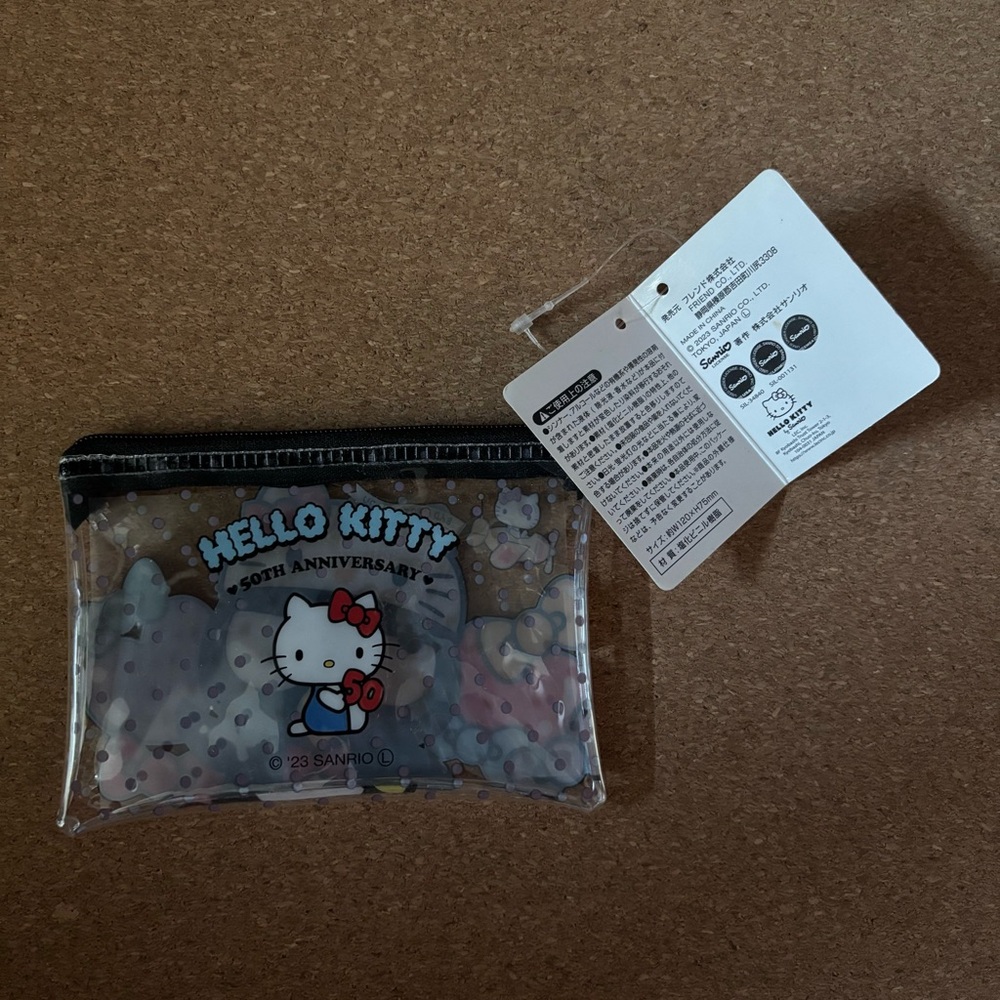 Hello Kitty Clear Pouch with Badtz-Maru Design - Picture 3 of 3